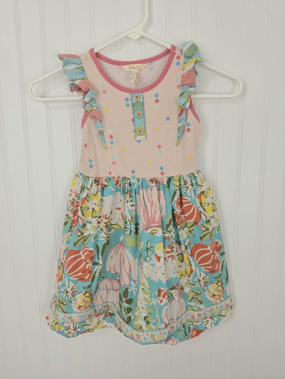 Maltida Jane | Girls Floral & Polka Dot Dress Size 6